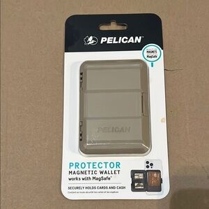 Gray Magnetic Wallet Key & Card Holder